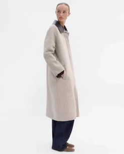 Prendas De Abrigo|SIMORRA Abrigo cuello napa Gris