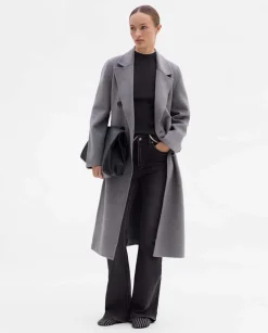 Prendas De Abrigo|Chaquetas|SIMORRA Abrigo largo cruzado Gris
