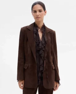Prendas De Abrigo|Chaquetas|SIMORRA Americana de ante Marrón