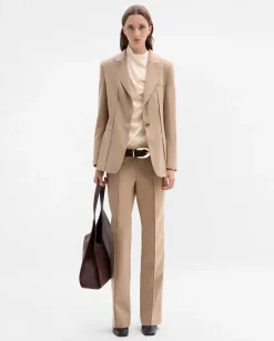 Prendas De Abrigo|Chaquetas|SIMORRA Americana entallada costuras Beige
