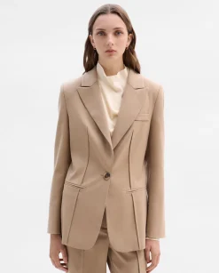Prendas De Abrigo|Chaquetas|SIMORRA Americana entallada costuras Beige