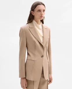 Prendas De Abrigo|Chaquetas|SIMORRA Americana entallada costuras Beige