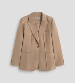 Prendas De Abrigo|Chaquetas|SIMORRA Americana entallada costuras Beige