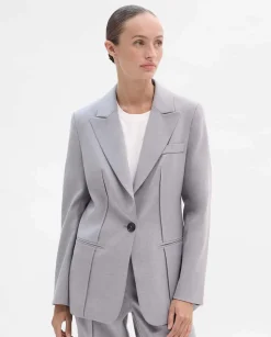 Prendas De Abrigo|Chaquetas|SIMORRA Americana entallada costuras Gris