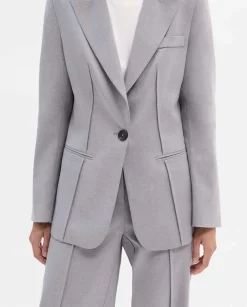 Prendas De Abrigo|Chaquetas|SIMORRA Americana entallada costuras Gris