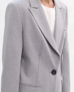 Prendas De Abrigo|Chaquetas|SIMORRA Americana entallada costuras Gris