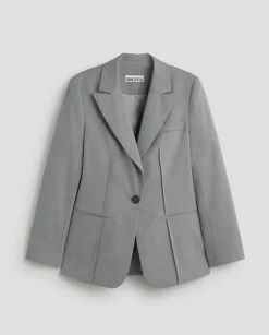 Prendas De Abrigo|Chaquetas|SIMORRA Americana entallada costuras Gris