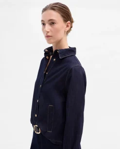 Camisas Y Blusas|SIMORRA Blusa capa denim Azul