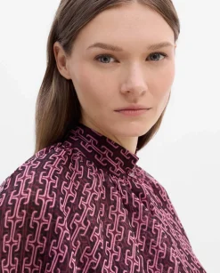 Camisas Y Blusas|SIMORRA Blusa capa estampada Rosa
