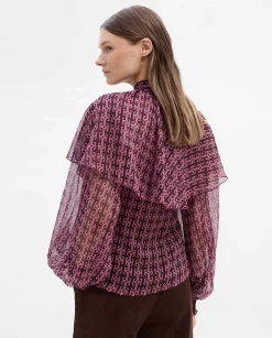 Camisas Y Blusas|SIMORRA Blusa capa estampada Rosa