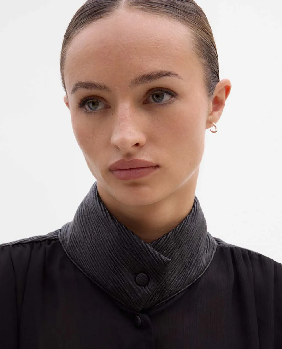 Camisas Y Blusas|SIMORRA Blusa combinada Negro