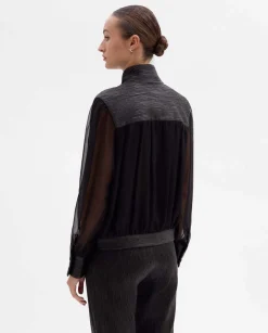 Camisas Y Blusas|SIMORRA Blusa combinada Negro