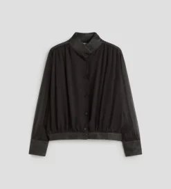 Camisas Y Blusas|SIMORRA Blusa combinada Negro