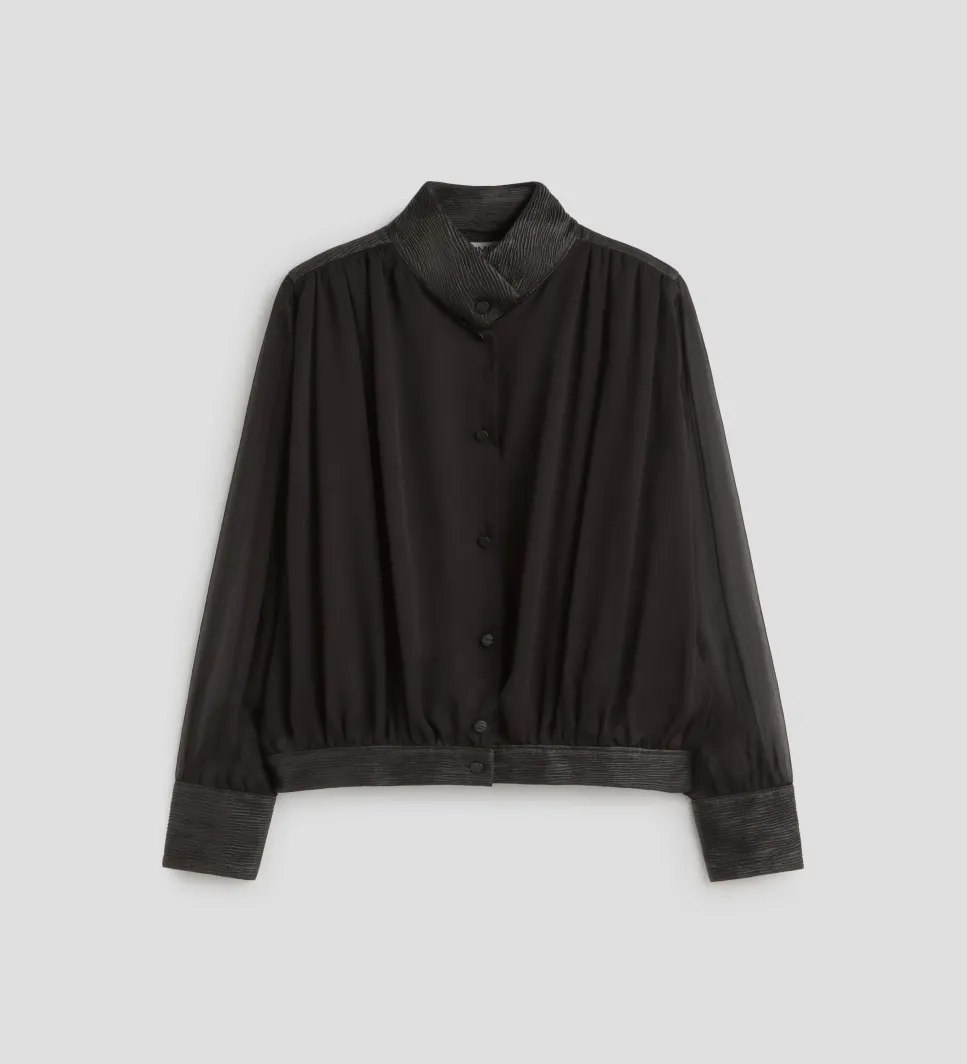 Camisas Y Blusas|SIMORRA Blusa combinada Negro