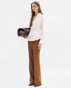 Camisas Y Blusas|SIMORRA Blusa entallada botones Blanco