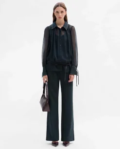 Camisas Y Blusas|SIMORRA Blusa gasa combinada Azul