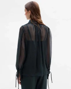 Camisas Y Blusas|SIMORRA Blusa gasa combinada Azul