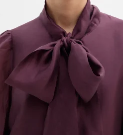 Fiesta|Camisas Y Blusas|SIMORRA Blusa lazada cuello Rojo
