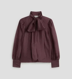 Fiesta|Camisas Y Blusas|SIMORRA Blusa lazada cuello Rojo