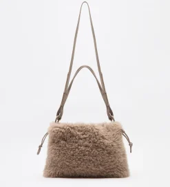 Bolsos|SIMORRA Bolso bombonera pelo Beige