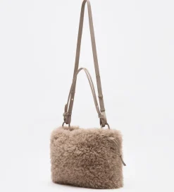 Bolsos|SIMORRA Bolso bombonera pelo Beige