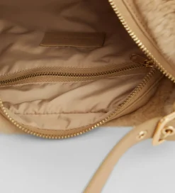 Bolsos|SIMORRA Bolso pelo media luna Beige