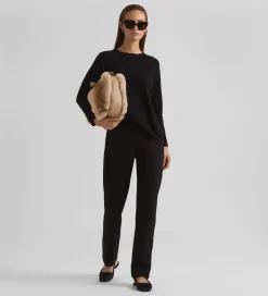Bolsos|SIMORRA Bolso pelo media luna Beige