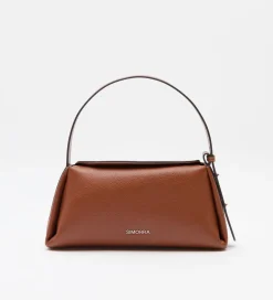 Bolsos|SIMORRA Bolso piel baguette Marrón