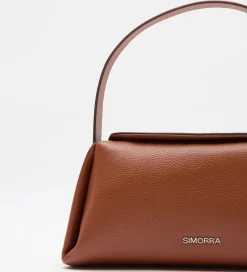 Bolsos|SIMORRA Bolso piel baguette Marrón