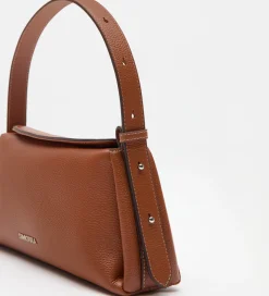 Bolsos|SIMORRA Bolso piel baguette Marrón