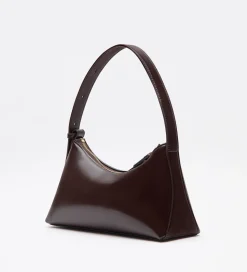 Bolsos|SIMORRA Bolso piel estilo baguette Marrón