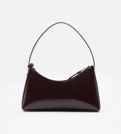 Bolsos|SIMORRA Bolso piel estilo baguette Marrón