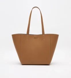 Bolsos|SIMORRA Bolso piel shopper Marrón