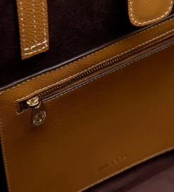Bolsos|SIMORRA Bolso piel shopper Marrón