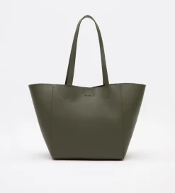 Bolsos|SIMORRA Bolso piel shopper Verde