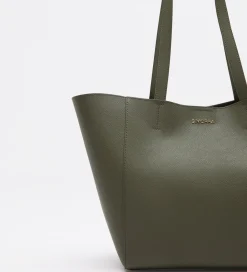 Bolsos|SIMORRA Bolso piel shopper Verde