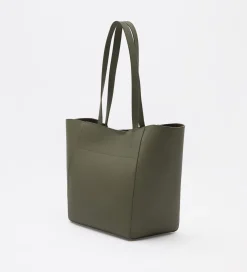 Bolsos|SIMORRA Bolso piel shopper Verde