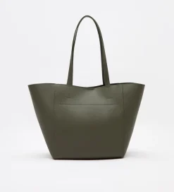 Bolsos|SIMORRA Bolso piel shopper Verde