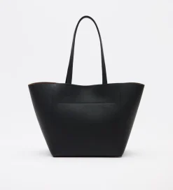 Bolsos|SIMORRA Bolso piel shopper Negro