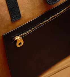 Bolsos|SIMORRA Bolso piel shopper Negro