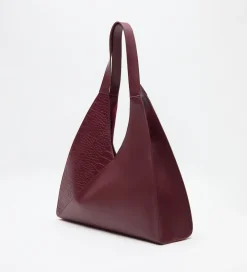 Bolsos|SIMORRA Bolso shopper combinado piel Rojo