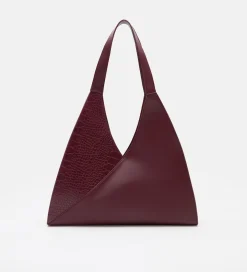 Bolsos|SIMORRA Bolso shopper combinado piel Rojo