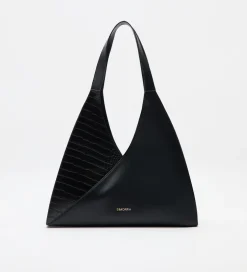 Bolsos|SIMORRA Bolso shopper combinado piel Negro