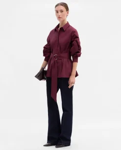 Camisas Y Blusas|SIMORRA Camisa con cinturón Rojo