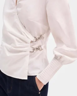 Camisas Y Blusas|SIMORRA Camisa detalle mosquetón Blanco