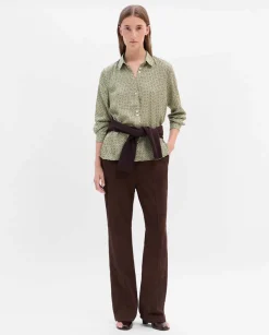 Camisas Y Blusas|SIMORRA Camisa fluida estampada Verde