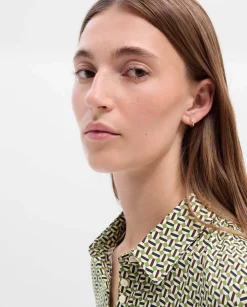 Camisas Y Blusas|SIMORRA Camisa fluida estampada Verde