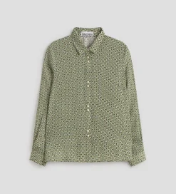 Camisas Y Blusas|SIMORRA Camisa fluida estampada Verde