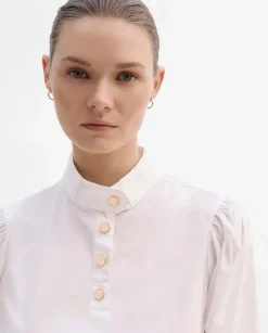 Camisas Y Blusas|SIMORRA Camisa manga abullonada Blanco