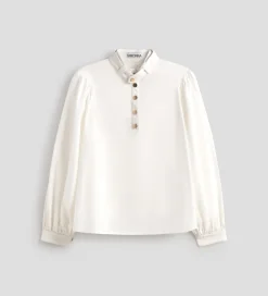 Camisas Y Blusas|SIMORRA Camisa manga abullonada Blanco